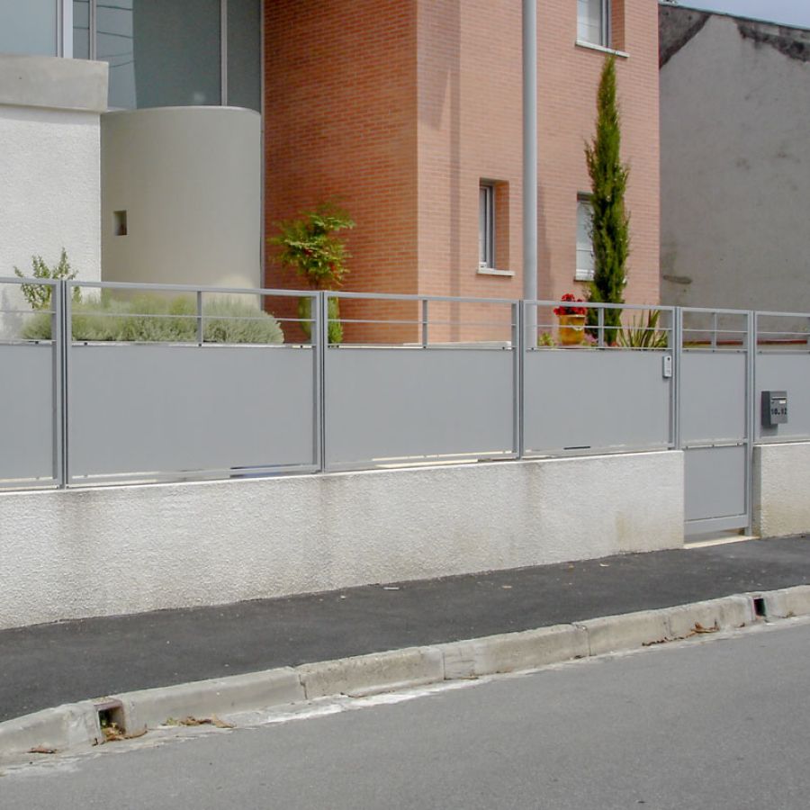 cloture grille sur residence à Toulouse